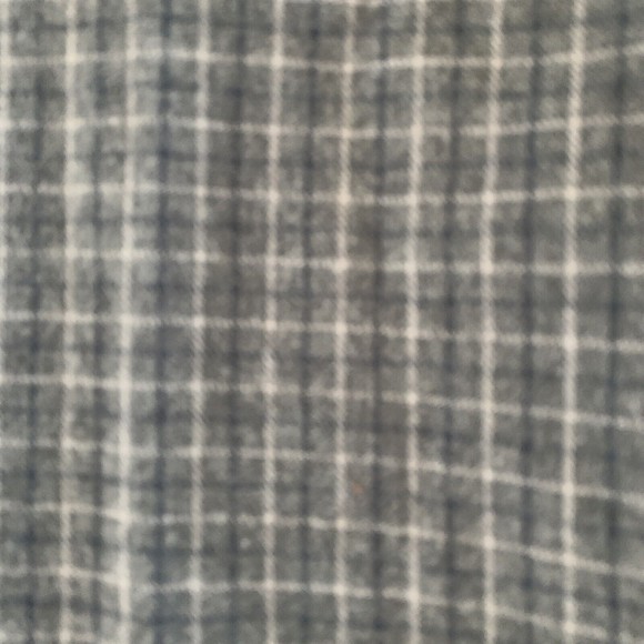 CABELA'S Long Sleeve Grey Windowpane flannel shirt Button Up White Blue XL - Picture 9 of 9